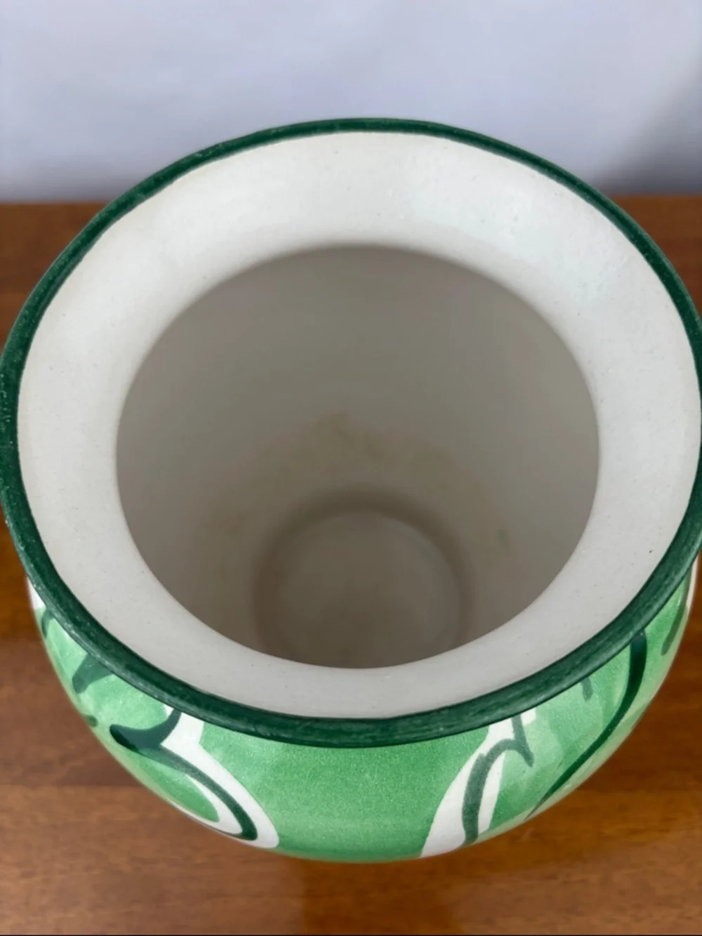 Vintage Fioriware jardinware zanesville hand painted pottery vase - Picture 6 of 9